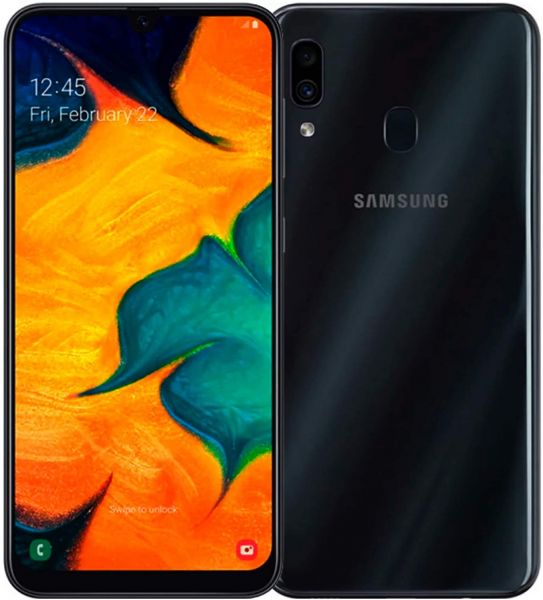 MASTER Samsung Galaxy A30 SM-A300FU 16GB black Smartphone ohne Simlock hervorragend